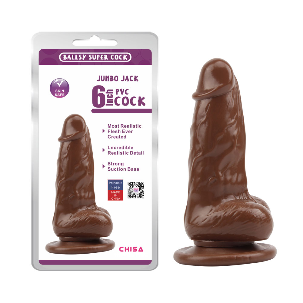 JUMBO JACK 6 dildo - ruda